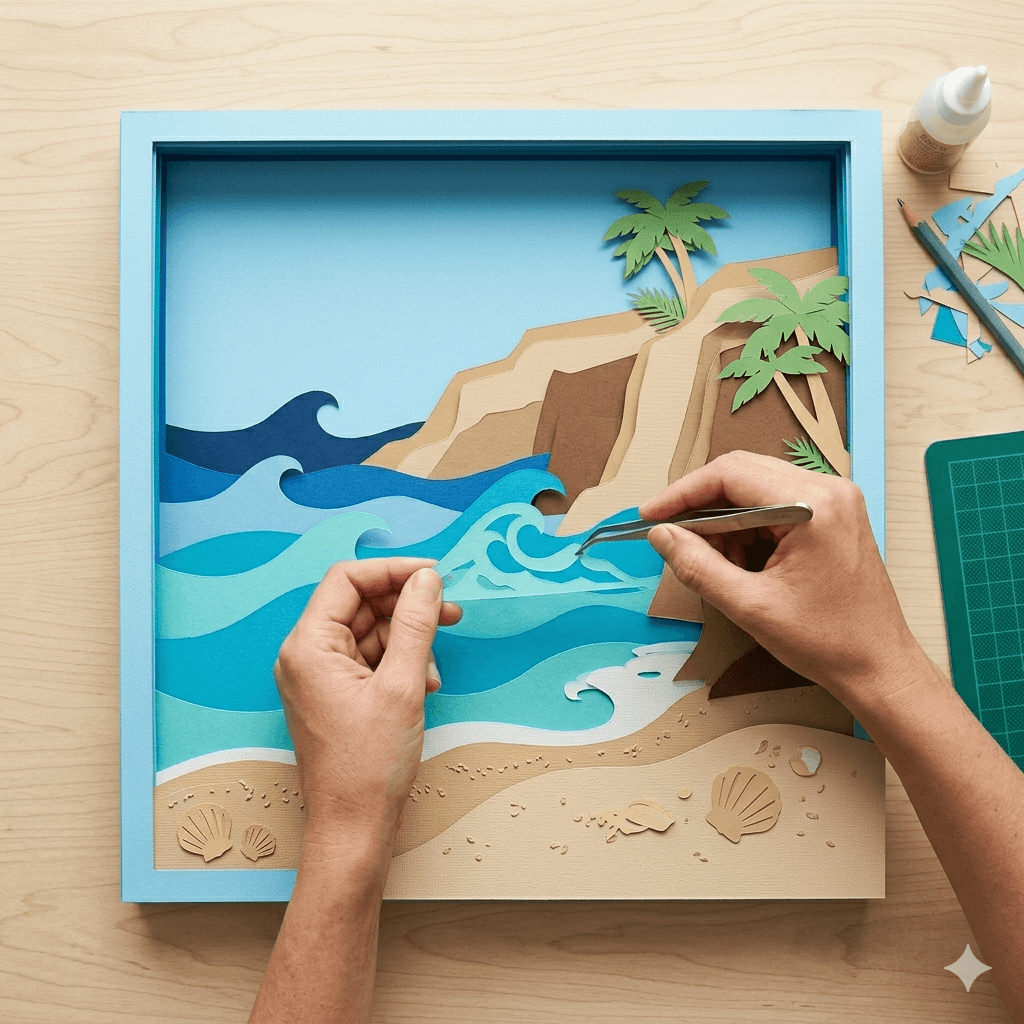 Adding midground detail elements to the beachscape